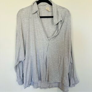 Free people jersey polo top